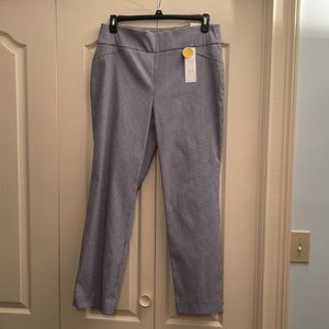 Gingham Slim Leg Pant